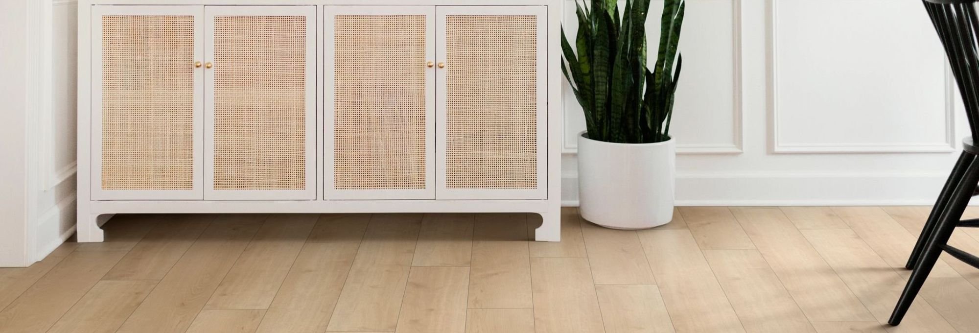 A white cabinet from Color World Paint and Wallcovering Center in Pittston, PA