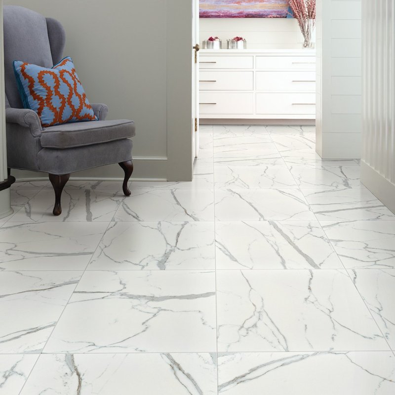 White tile from Color World Paint and Wallcovering Center in Pittston, PA