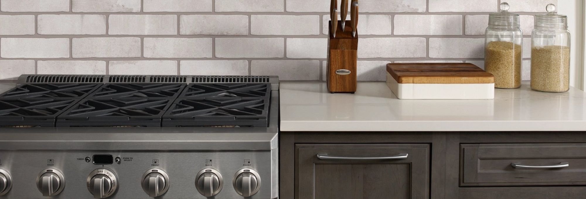 KItchen coutertop with ustensils from Color World Paint and Wallcovering Center in Pittston, PA